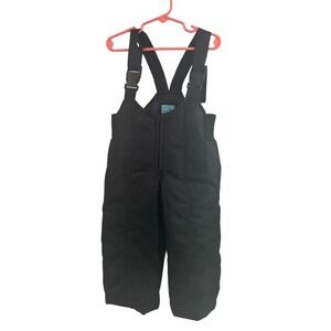 Iceburg Snow Bibs 2T Black Insulated Winter Overalls Toddler Kids